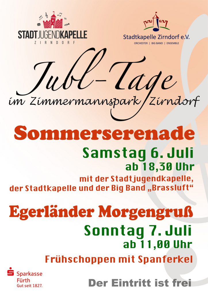 Plakat zur Sommerserenade 2019